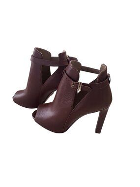 Michael Michael Kors brown peep toe heels size 5M